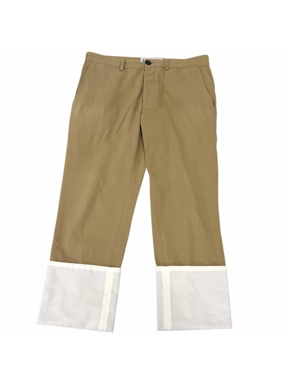 Loewe Review Ankle Length Leather Patch Fisherman Pants Chino 44